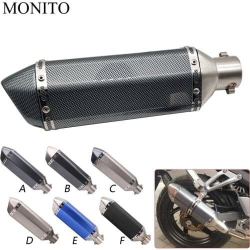 For YAMAHA mxt850 niken XT1200Z yzf r1 r3 r25 r6 r125 Motorcycle Carbon fiber exhaust escape Modified Exhaust Muffler
