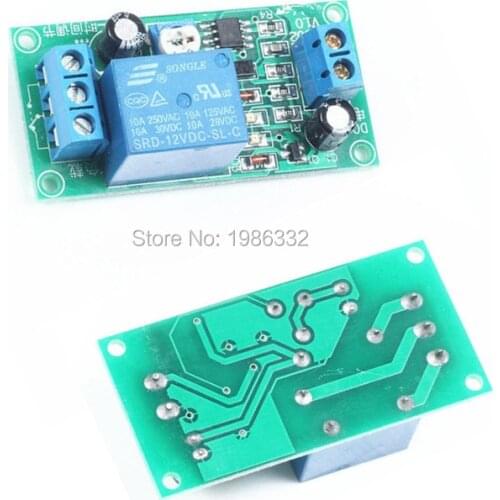 WS16 DC 10V-14.5V 12V Conduction NE555 Delay Time Timing Relay Module Delay Timer Turn Off 1~60 seconds Adjustable Switch