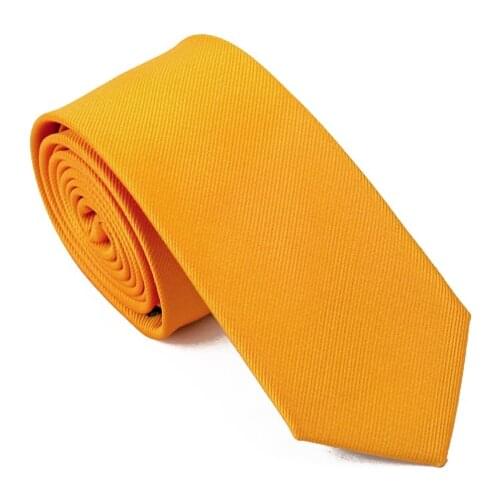 HB-006 Mens Ties Silk Skinny Ties For Men Slim Tie Solid Gold Wedding Necktie Free Shipping