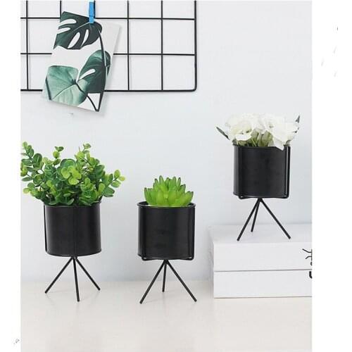 1PC Iron Plant Flower Stand Plant Shelf Standing Flower Shelf Racks Plant Rack Decoration Flower Rack Balcony Outdoor JL 267
