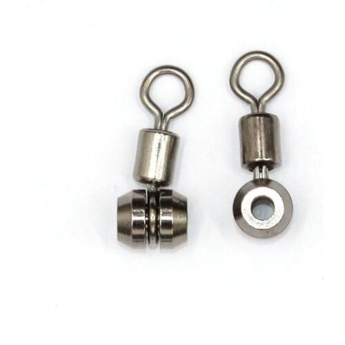 10pcs Fishing Swivel Stainless Steel Fishing Connector 3-way Bearing Swivel Splitter Carp Tackle Accessories Fishing Gear Tackle