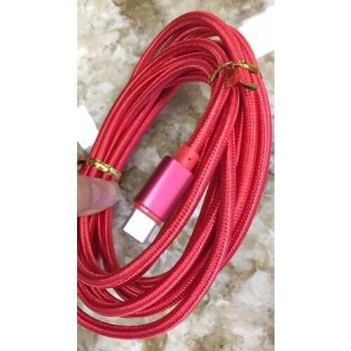 100PCS 3m colorful Type-C 3.1 Type C USB Data Sync Charger Cable for macbook pc table notebook