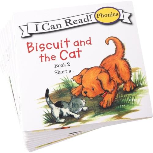 12 Books Biscuit Dog Series Phonics English Picture Book "I Can Read" For Child Kid Educaction Pocket Reading Story Reading Book