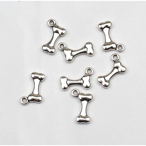 12pcs Charms dog bone 16*10mm Antique Tibetan Silver Pendant Accessories DIY Vintage Choker Necklace Handmade