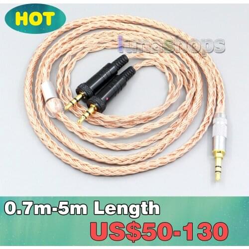 2.5mm 3.5mm XLR Balanced 16 Core 99% 7N OCC Earphone Cable For Sony MDR-Z1R MDR-Z7 MDR-Z7M2 With Screw To Fix LN006751