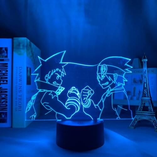 3d Lamp Anime Soul Eater LED Night Light for Room Decor Nightlight Birthday Gift Manga Soul Eater Neon Light
