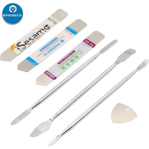 7pcs Universal Mobile Phone Repair Opening Tool Disassemble Crowbar Metal Steel Pry Phone Hand Tool Set for iPhone Tablet PC