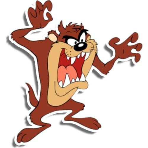 Funny for Tasmanian Devil Car Sticker Car Accessories Vinyl Decal Cover Waterproof Headlight Rearvie Mirror PVC 13cm X 12cm