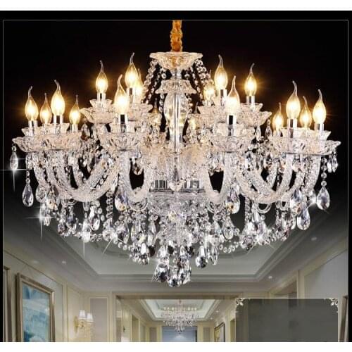 Free Shipping Clear Crystal chandelier Living Room lustre sala de jantar cristal Modern Chandeliers Lighting Home Decoration