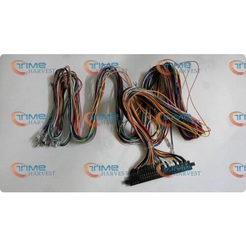 Free shipping Jamma Harness with 5, 6 action button wires 28pin wiring with 5,6 buttons wires parts for arcade game machine