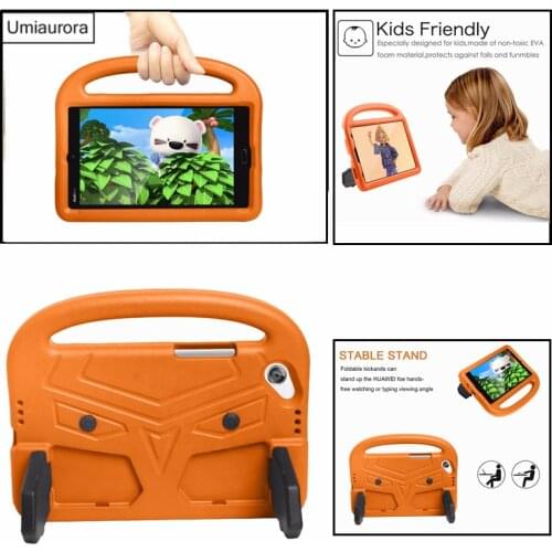 Kids Safe Case For Huawei Mediapad M3 Lite T3 8.0 KOB-L09/W09 Tablet EVA Shockproof Hand-held Cover Funda For MatePad T8 8 inch