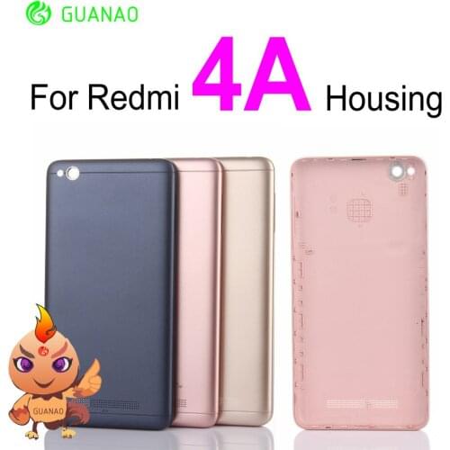 For xiaomi Redmi 4A Battery Cover Rear Door Back Housing Case For 5.0" mi Redmi 4A Back Battery Cover Middle Chassis Replacement