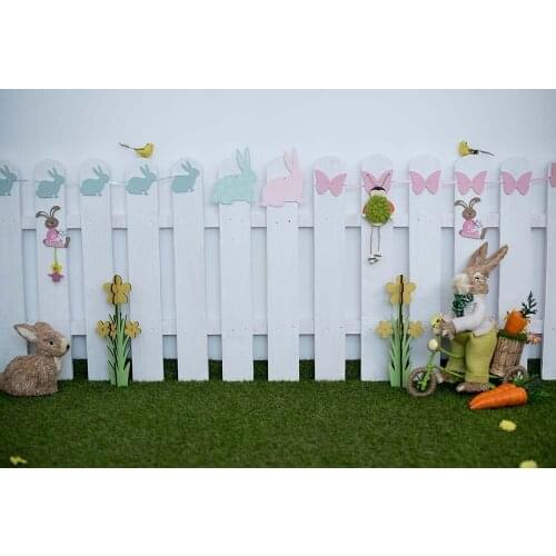 Photography Backdrop Easter Bunny Decorations Photo Background Newborns Kids Child Cake Smash Studio Photoshoot Backdrops W4921