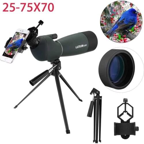 SV17 25-75x70 Spotting Scope Zoom Telescope Spyglass Powerful Monocular BAK4 Prism Waterproof Hunting Long Range Optics