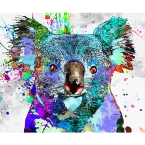 Painting By Numbers DIY Dropshipping Digital Painted Koala DIY Animal 40x50CM Handmade For Living Room Wall Decor Oil Painting