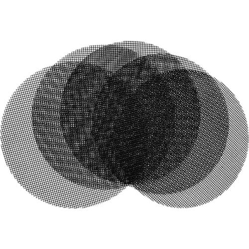 Round Heat Resistant Non Stick FDA-Approved BBQ Grill Mesh Mat Set Of 5 Easy To Clean