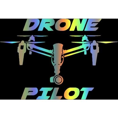 S51241# Various Sizes/Colors Car Stickers Vinyl Decal Drone Pilot Uav Motorcycle Decorative Accessories Creative Waterproof