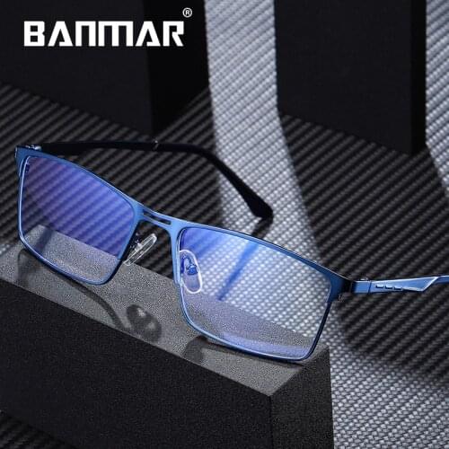 BANMAR Computer Business Glasses Anti Blue Light Blocking Filter Reduces Digital Eye Strain Clear Regular Gaming Goggles Eyewear