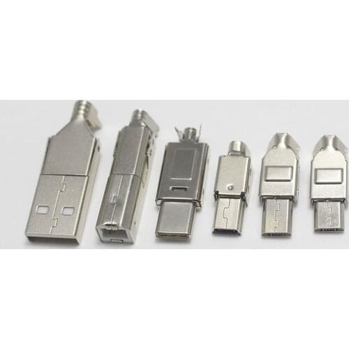 5set type c nickel+5set usb 2.0 A nickel+5set usb-b nickel+5set gx16-4p docking