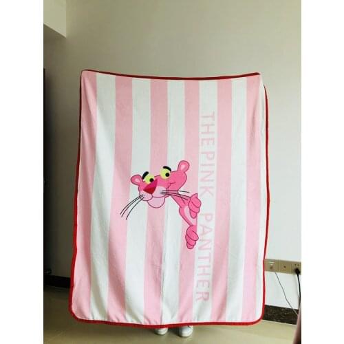 IVYYE Pink Panther Anime Plush Stuff Accessories plushdoll Stuffed Fluffy Cartoon Warm Soft Toys Blanket Bed Throw Blankets NEW