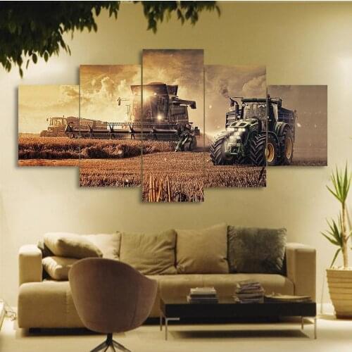Full Square/Round Drill 5D DIY Diamond Painting"5 pcs Farm Tractor"Landscape Diamond Embroidery Cross Stitch 5D Home Decor Gift