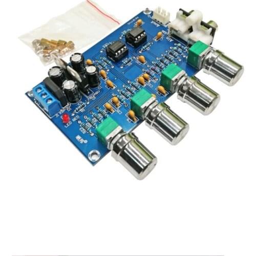 SOTAMIA NE5532 Preamp Amplifier Audio Tone Board HIFI Amplifier Preamplifier Volume Tone Control Treble Bass Adjustment