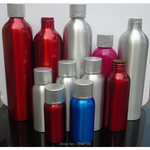 30ML 50pcs/lot Empty Cosmetic Cream/Liquid Container, Screw Cap Aluminum Cosmetic Packing Bottle, Multi Color Emulsion Bottle