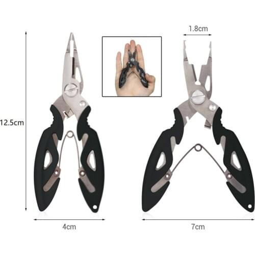 Fishing Pliers Fish Line Cutter Scissors Mini Fish Hook Remover Multifunction Tools New Black Blue Beak Jaw