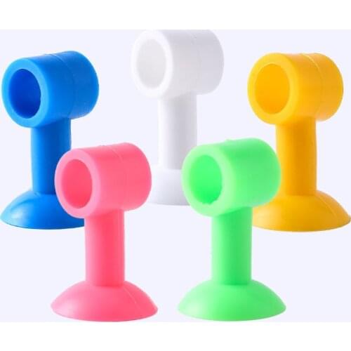 No Punching Silicone Door Suction Bathroom Door Rear Anti-collision Suction Cup Silent Buffer Anti-collision Pad Suction Waller