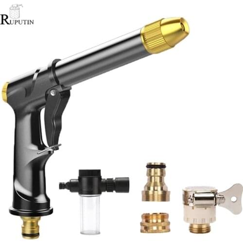 Portable High-pressure Water Gun For Cleaning Car Wash Machine Garden Watering Hose Nozzle Sprinkler Foam Water Gun dropshipping