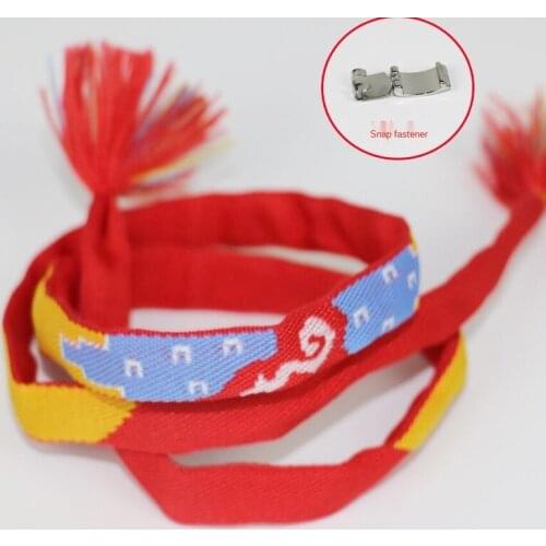 Japanese Comics Jewelry Cosplay Kumihimo Handmade Lover Friendship Your Name Bracelet Ribbon Hair Lucky Charm Jewelry