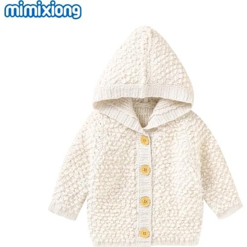 Baby Sweaters Newborn Bebes Boys Girls Knitted Cardigan with Hood Long Sleeve Toddler & Infant Jackets & Coats Autumn Winter Top