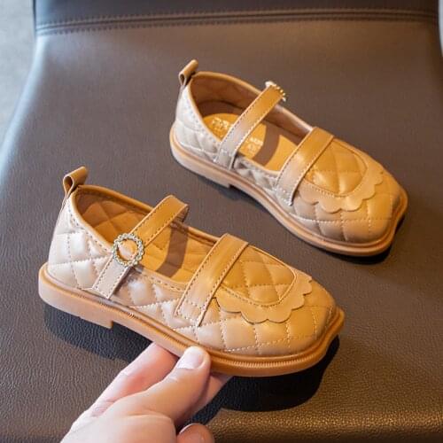 2021 Baby Girl Leather Shoes Soft Classic Spring Autumn Fashion Children Breathable Sneakers Kids Dress Shoes Sweet For Toddlers