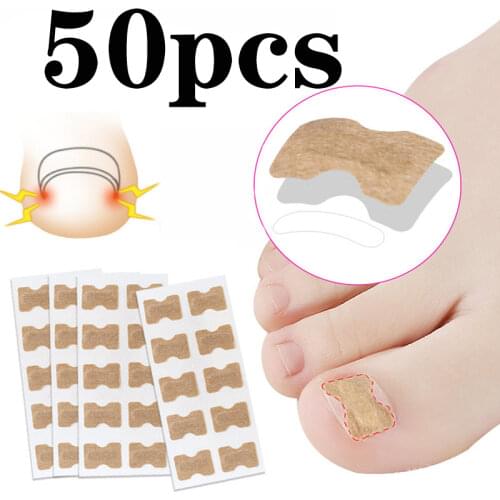5pcs 50 Stickers Ingrown Toenails Treatment for Toenails Repair Nail Correction Stickers Foot Care Nail Repairer Orthosis Tools