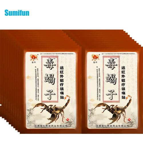 56pcs Chinese Traditional Medical Plaster Scorpion Pain Relief Muscle Relaxe Rheumatism Herbal Sticker Joint Aches Neck Back