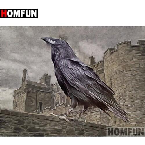 HOMFUN Full Square/Round Drill 5D DIY Diamond Painting "Decorative bird" Embroidery Cross Stitch 5D Home Decor A15884