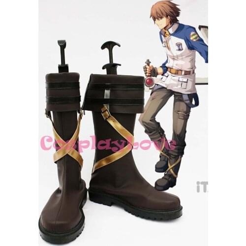 The Legend of Heroes Zero No Kiseki Lloyd Bannings Cosplay Shoes Boots Hand Made Custom-made For Halloween