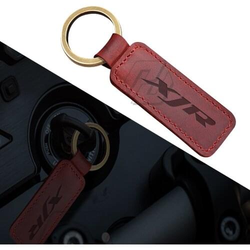 Motorcycle Cowhide Keychain Key Ring Case for Yamaha XJR400 XJR1300 XJR 400 1300