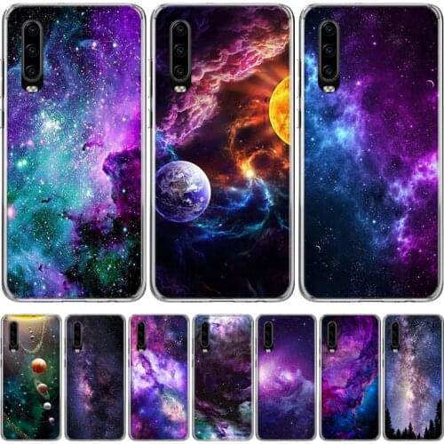 Interstellar Purple Space Star Phone Case for Huawei P40 P30 P20 Mate 30 20 10 Pro P10 Lite P Smart Z + 2019 Gift Coque Cover Ca