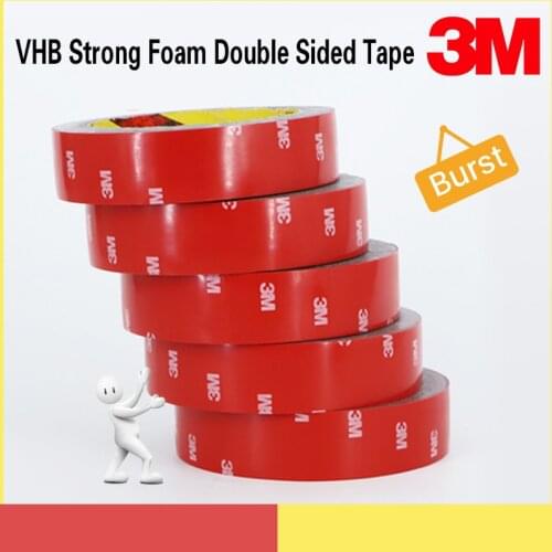 3M Strong Acrylic Double Sided Tape Super Mounting Waterproof High Quality Reusable Home Car Office Decoration 6/10/20/30/40MM
