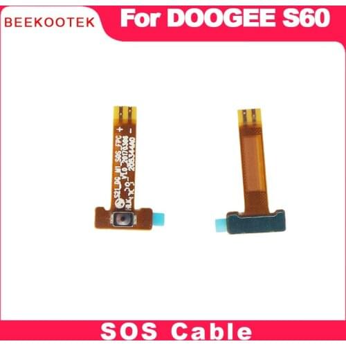 BEEKOOTEK New Original doogee S60 SOS Button Key Flex Cable FPC For doogee s60 lite mobile phone