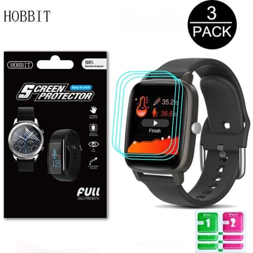 3Pcs Soft TPU Hydrogel Film For COLMI Thermometer Screen Protector Clear Anti-Scratch Waterproof Film Not Glass Easy To Install