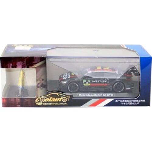 COOLAUTO/1:43 Scale/Diecast Toy Model/M-B C63 AMG DTM Racing Car/Educational Collection/Pull Back/Gift For Kid/Display Box