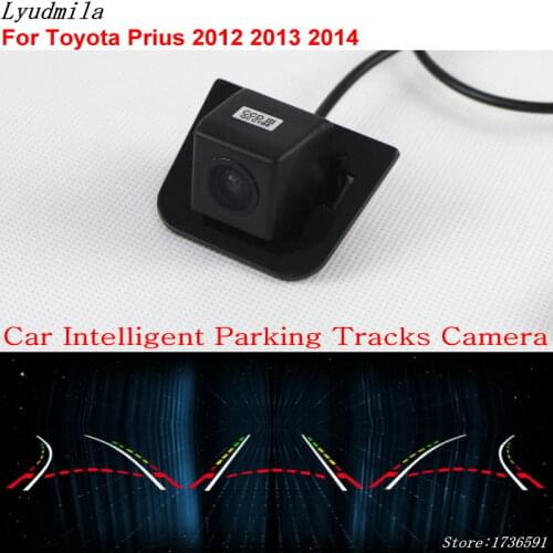 Lyudmila Car Intelligent Parking Tracks Camera FOR Toyota Prius 2012 2013 2014 Car Back up Reverse Rear View Camera