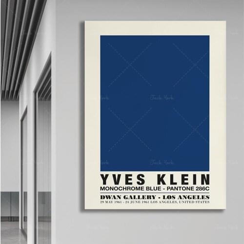 Yves Klein Monochrome Blue Poster, Los Angeles Dwan Exhibition 1961 - Digital Download