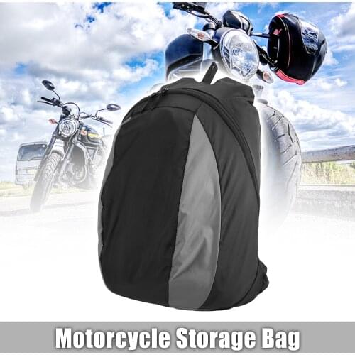 Motoforti Nylon Motorcycle Foldable Motorcycle Scooter Storage Bag Backpack Luggage Saddlebag Helmet Bag