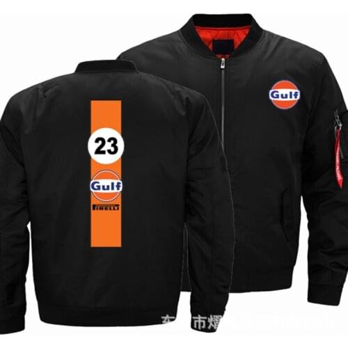 2021NEW Flight Flying Jacket Winter thicken Warm Zipper Men Jackets GULF Mens Casual Coa