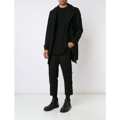 Clothing Mens GD Hair Stylist fashion Catwalk street Personality design casual pants trousers plus size costumes
