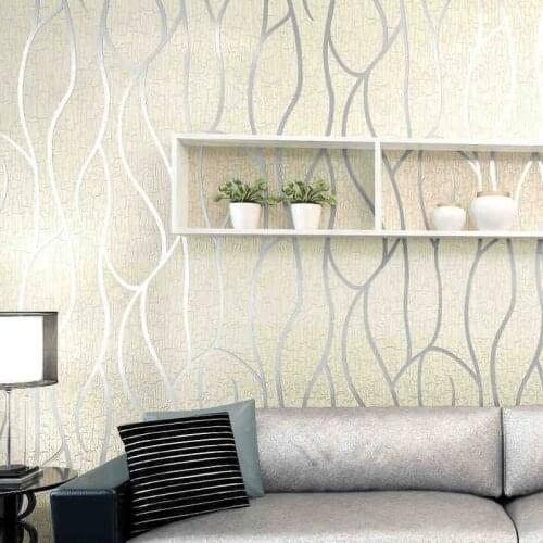 Simple modern 3d embossed non-woven wallpaper living room bedroom TV background wall wallpaper factory outlet home decor