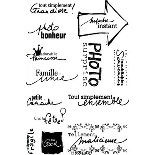 PHOTO Transparent Clear Stamp DIY Silicone Seals Scrapbooking/Card Making/Photo Album Decoration Accessories A914